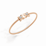 Golden Cross Bracelet - 18Kt Rose Gold vermeil